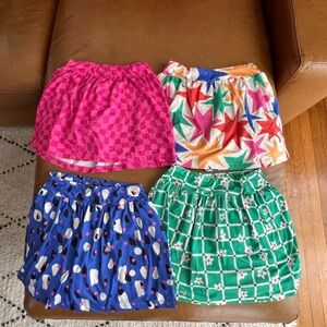 Four Hanna Andersson Active Skorts - size 8